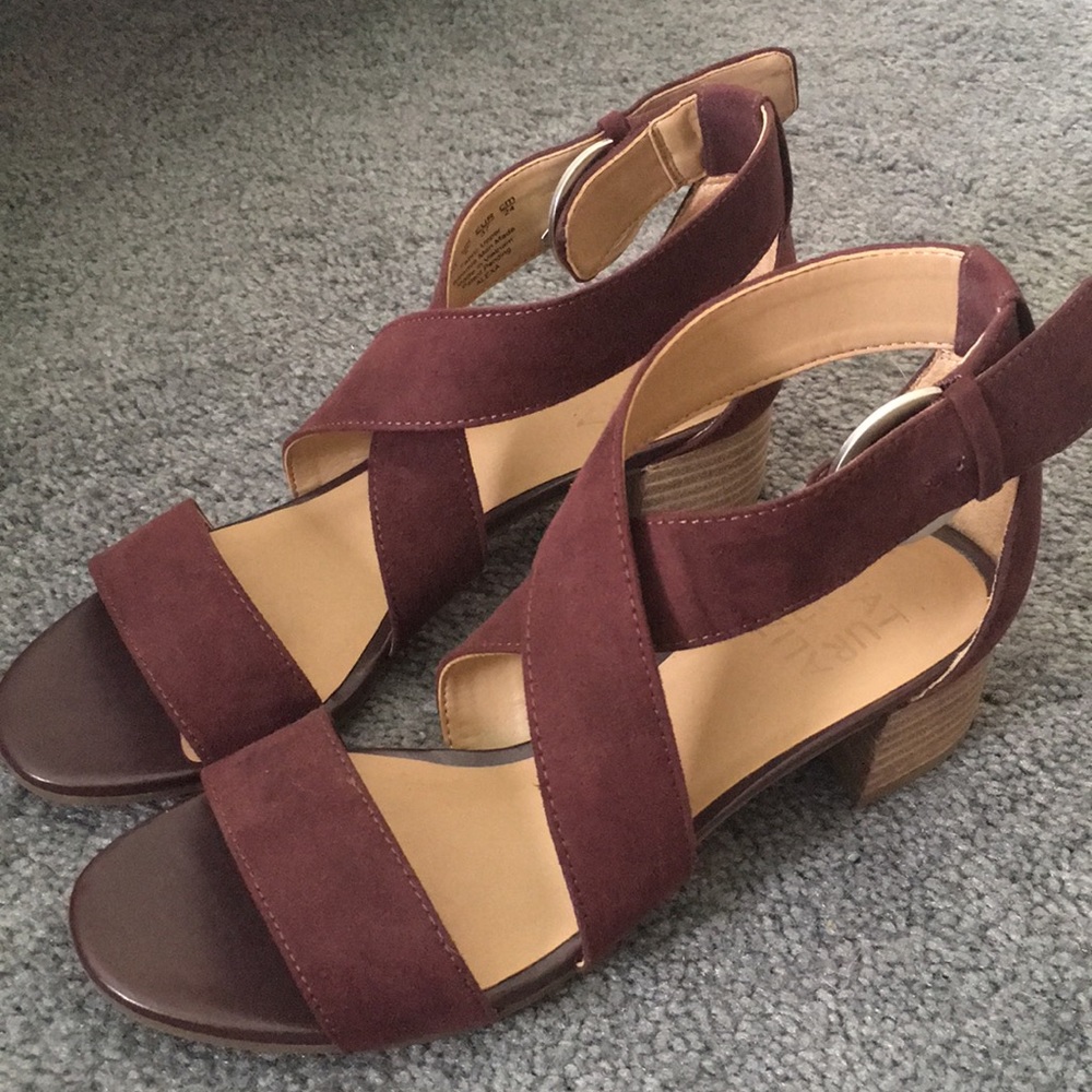 Burgundy Sandals with heal